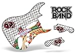 Rock Band Guitar Skin, Fits Xbox 360 / PS3 (Stratocaster Guitar) VegasBaller -White