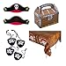 Pirate Party Supplies, Fun Pirate Themed Favors and Decorations, Kit Features 12 Pirate Treasure Treat Boxes, 12 Pirate Hats, 12 Eye Patches, and 1 Pirate Tablecloth by M&M Products Online