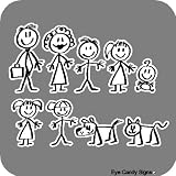 Stick Family People Car Decals Sticker Graphics Item#3