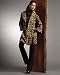 Leopard-print swing coat