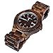 Bewell W023A Natural Wooden Watches for Men with Calendar Quartz Lightweight Wrist Watch