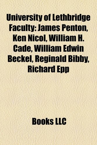 of Lethbridge Faculty: James Pe...