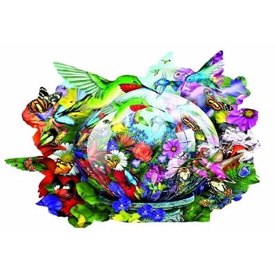 Hummingbird Reflections Shaped Jigsaw Puzzle by Lori Schory 600pc