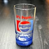 Made in USA のアンカー製グラスにレトロなペプシロゴをプリント!!【PEPSI】ペプシコーラ アンカーホッキング グラス 9oz ＜Bデザイン＞
