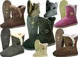One Button Bailey Style Flat Ankle Snugg Boots