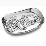 Wilton Armetale Grace 9-Inch by 6-Inch Bread Serving Tray