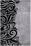 Oceanspray Rug 2'x3' Gray/black