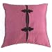 EXP Handmade Deluxe Light Violet Cushion Cover With Elegant Oriental Button Detail