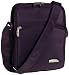 Travelon 3-Compartment Expandable Shoulder Bag, Eggplant, One Size