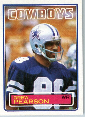 1983 Topps # 51 Drew Pearson Dallas Cowboys Football Card - Shipped In Protective Screwdown Display Case!