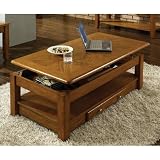 Steve Silver Nelson 48x26 Lift Top Cocktail Table in Dark Oak