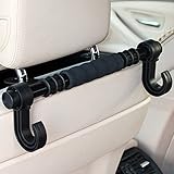 HAMIST Newest Multi Function Car Back Seat Hook Hanger Black