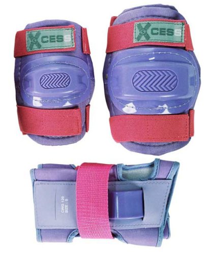 Childrens Toyshop   : Knee Pads, Elbow Pads and Wrist Guards - Childs Triple Set - Lilac