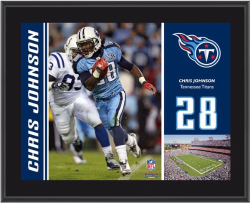 Mounted Memories Tennessee Titans Chris Johnson 10.5 x 13 Sublimated Plaque