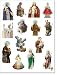 Pope John Paul II, Saint Michael, Christopher, Benedict & More Catholic Religious Magnets Lot Total 14 Different