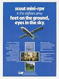1982 IAI Israel Aircraft Industries Scout Mini RPV Print Ad