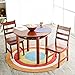 Lipper International Child's Round Table and Set of 2 Chairs, Pecan