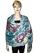Cadet Blue And Mountbatten Pink Jamawar Pashmina Shawl,Wrap Throw Reversible