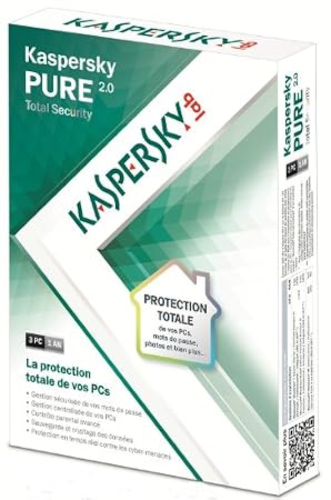 Kaspersky pure 2.0 total security (3 postes, 1 an)