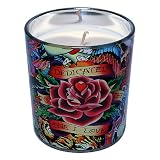 Ed Hardy Candle 8-Ounce Metallic Jar, Allover
