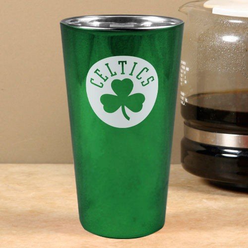 Boston Celtics Green Lusterware Pint Cup