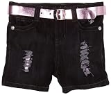Baby Phat - Kids Girls 7-16 Baby Phat Belted Denim Short