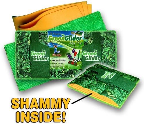 5 X Green Glider Microfiber and Shammy Mop Pad