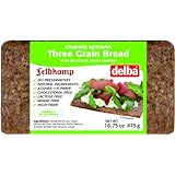 Feldkamp Three-Grain Bread , 16.75-Ounce Vacuum Packs (Pack of 12)