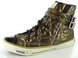 515 OG1NCXL. SL160  CHRISTIAN AUDIGIER Ed Hardy Crystal Rock Strapdown Womens Casual High Top Lace Up Shoes Sneakers