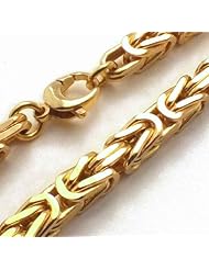 Tendenze Italy Byzantine-Chain Necklace, Gold Double, 5mm, Directly From The Italian Factory