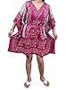 Bohemian Kaftan Dresses Short Kaftan Cover up Tunic Summer Wear Beach Dress