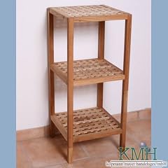 Praktisches Bad-Regal aus ge�ltem Walnussholz / Badregal / Regal