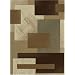 Contemporary Area Rug, United Weavers China Garden 4'x5' Contempo Clay