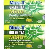 Mega-T Green Tea Mints 12 pieces (Pack of 6)