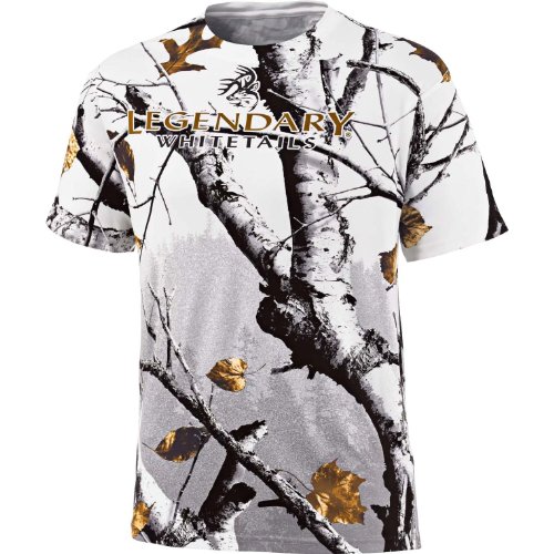 Legendary Whitetails Backwoods Big Game Snow Camo Short Sleeve T-Shirt