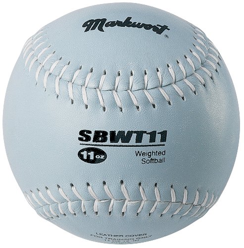 Markwort Weighted 12-Inch Softballs-Leather Cover