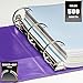 Wilson Jones Heavy Duty Round Ring View Binder with Extra Durable Hinge, 2 Inch, Customizable, Purple (W363-44-267)