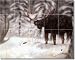 Winter Rivals by Justin Sparks - Animal Moose Ceramic Tile Mural 17