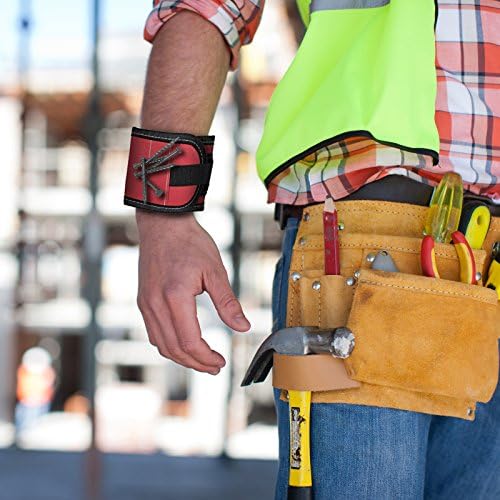 Goliath Magnetic Wristband with Embedded Super Strong Magnets Wrist Arm Band for Holding Tools