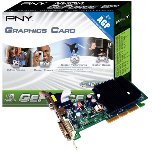 External hard drive:PNY 6200 512 MB AGP DVI Graphics Card VCG62512APB