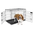 Petmate 30-Inch 2-Door Training Retreats Wire Kennel for Dogs, 30 to 50-Pound