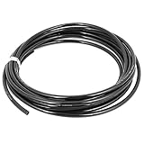 uxcell エアチューブ　PU　10M　ポリウレタン製　ブラック　外径10mm 　内径6.5mm