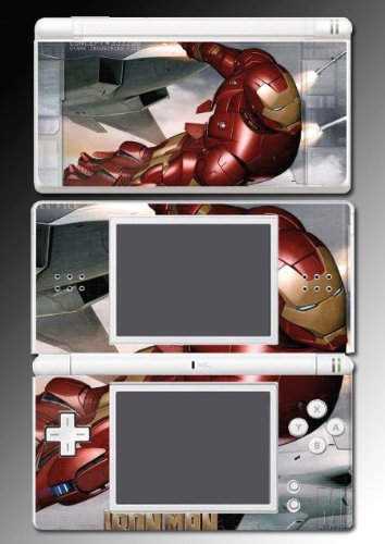  Iron Man Superhero Game Vinyl Decal Cover Skin Protector 3 for Nintendo DS Lite