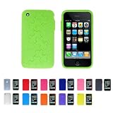 GREEN PUZZLE Apple iPhone 3G 3Gs 8GB 16GB 32GB Silicone Skin Case Cover + Free Screen Protector (Many Colors Available)