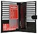 Genuine Leather Credit Card Holder Wallet 19 Card Slots + 1 ID Window With Snap
