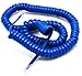 Telephone Cord Handset Curly - Tough Long Lasting And Resilient - Phone Color Classic Blue 25ft - 2 Year Replacement Warranty - Works on virtually all Trimline Phones and Princess Telephones - Also Available in 15ft Cord Lengths - Landline Telephone Accessory - TM iSoHo Phones