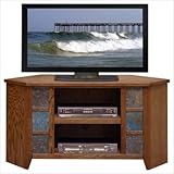 Oak Creek 49" Corner TV Stand in Golden Oak