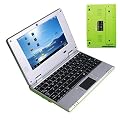 7 Mini Laptop Netbook port�til EPC WM8850 1.2GHz Android 4.0 Ice Cream Sandwich WIFI frontal de la c�mara 512MB 4GB HDMI con el teclado, reproductor flash 11, 1080P apoyado, nueva tienda de colores "google NPC702 verde