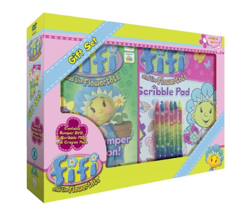 Fifi & The Flowertots Gift Set - Bumper Collection (DVD + 2 Scribble Pads + Crayons)