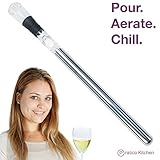 3-in-1 Wine Accessory - Stainless Steel Wine Chiller Stick, Wine Aerator, & Wine Pourer That Enhances Wine Flavor